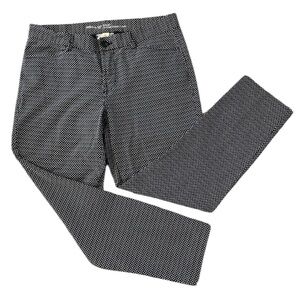 Gap | Slim City Fit Khakis: Slim Leg, Ankle Length | Navy Print | Size 8 Reg.